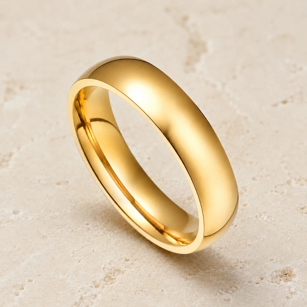 Form Ring, plain domed band